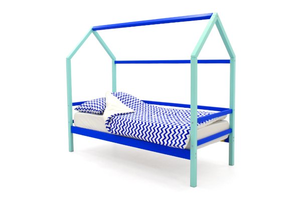 Детская кровать-домик Svogen цвет мятно-синий (Бельмарко)